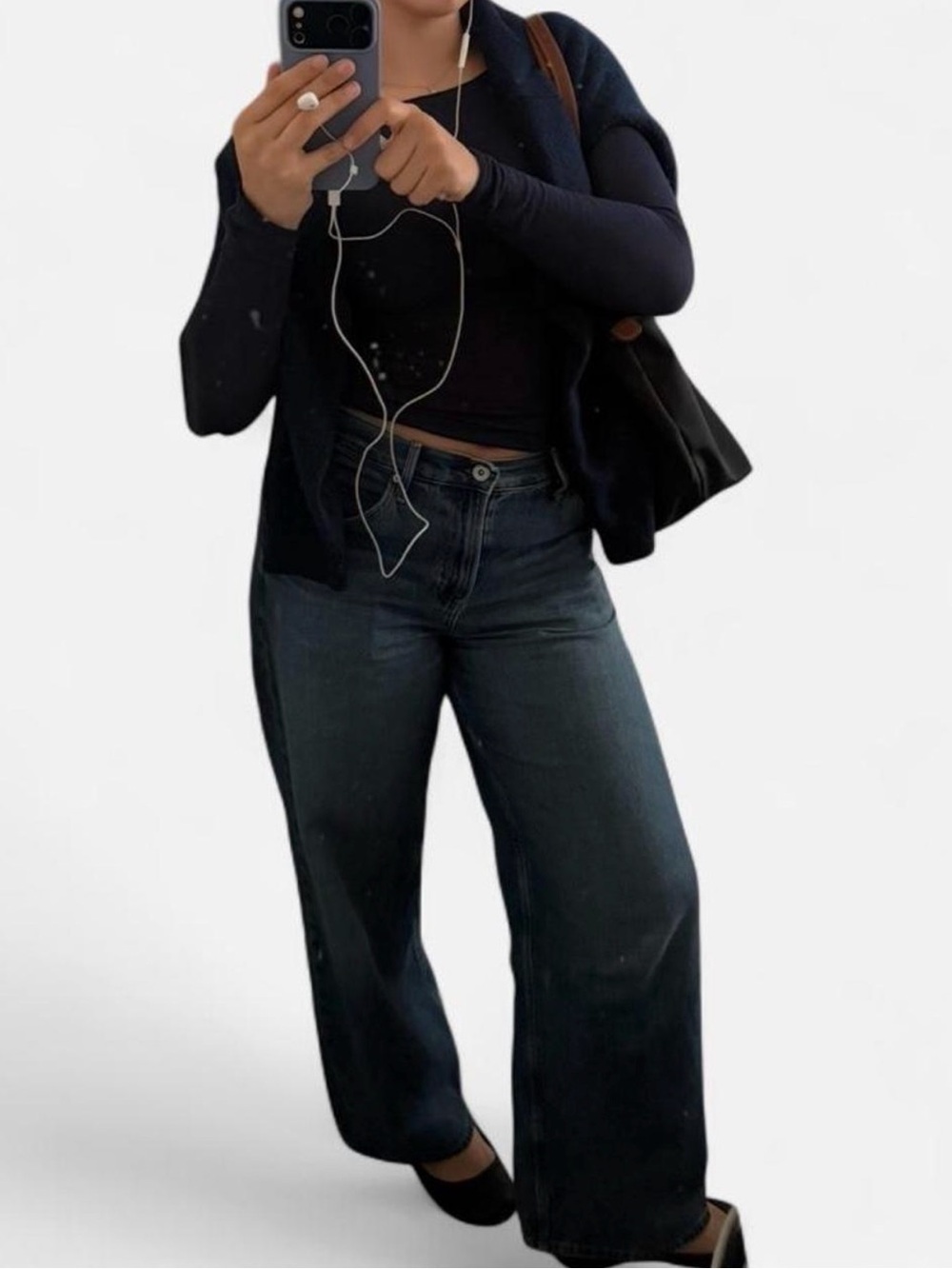 Uniqlo Black Relaxed Boyfriend Jeans